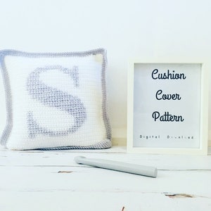 Crochet Pattern/ Letter Pattern/ Crochet Pillow Pattern/ Crochet Cushion Patter