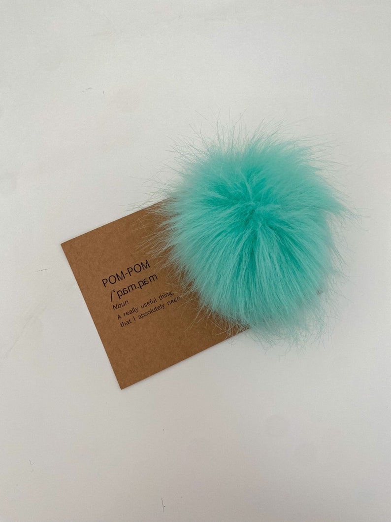 Pom Pom/ Faux Fur Pom Pom/ Pom Poms for Hats/ Pom Pom With Press Stud