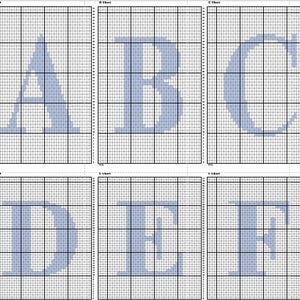 Crochet Letter Chart/ Letter Pattern/ Crochet Pattern/
