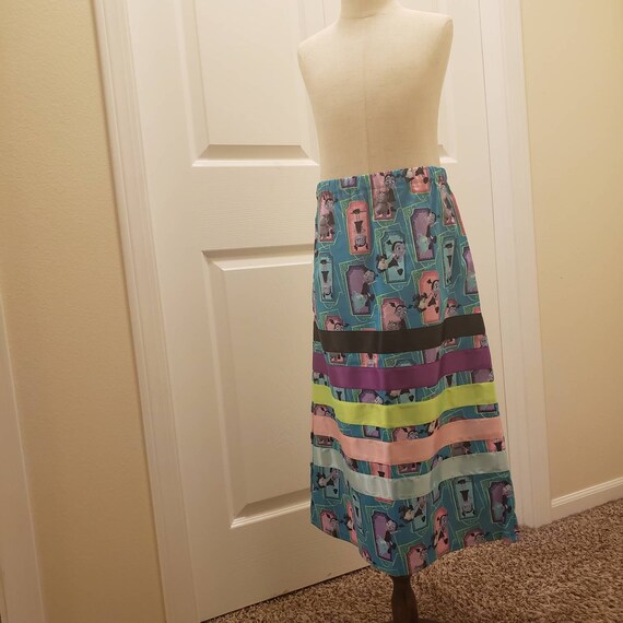 Transylvania teal ribbon skirt