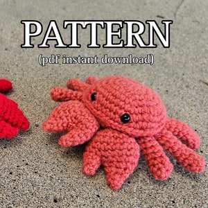 Cordelia the Crab Crochet Pattern // Amigurumi // Low Sew