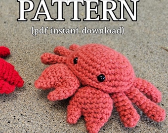 Cordelia die Krabbe Häkelanleitung // Amigurumi // Low Sew