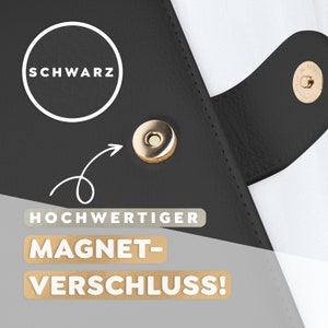 TWIVEE Mutterpasshülle Organizer mit Magnetverschluss Mutter-Kind-Pass Deutscher Mutterpass Inkl. Notizblock und 8 Fächern Bild 9