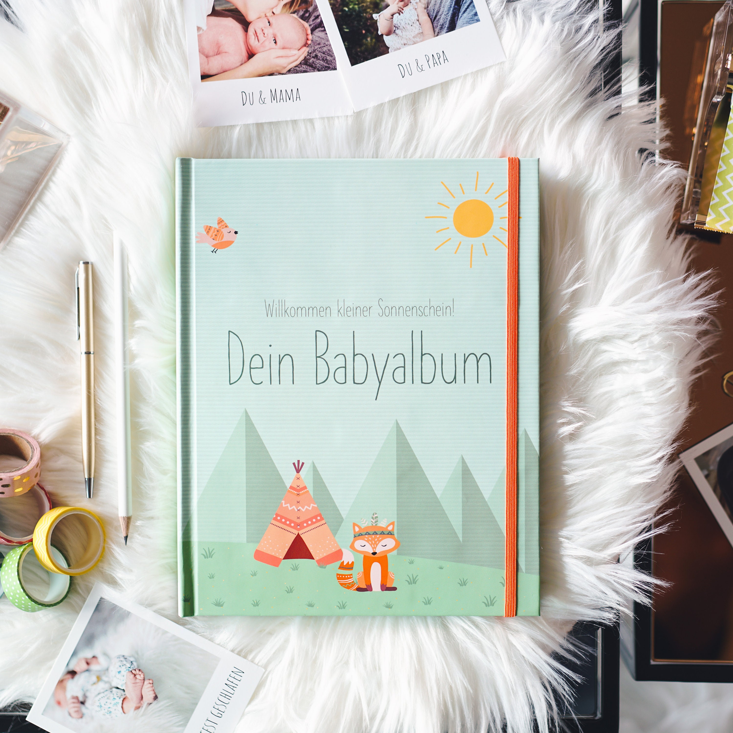 Baby album 1st year, My first year, Memory book, Baby book, Photo album, Baby diary, Gift birth, Baby album boy girl,
