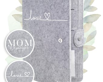 TWIVEE - Mutterpasshülle - Organizer mit Magnetverschluss - Deutscher Mutterpass - Mutter-Kind-Pass inkl. Notizblock - Filz