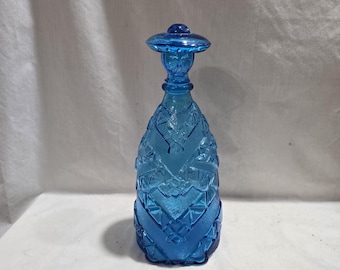 Garrafa Decanter Vintage Empoli Capri Blue Man Genie