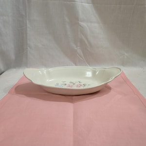 Vintage Pfaltzgraff Stoneware Tea Rose Augratin Dish