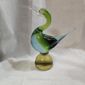 Vintage Murano Duck Figurine Paperweight
