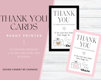 Thank you cards for all businesses | Small Business cards | Business cards