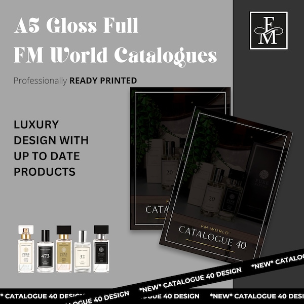 FM World Full Printed Catalogues Black / Containing all products - Up to date design