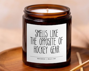 Hockey Coach Gift, Coach Appreciation Gift, Hockey Mom Gift, Coach Thank you, Funny Gift for Coach, Hockey Candle, Hockey Lover gift