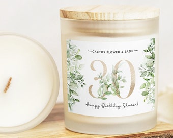 30th Birthday Gift, Happy 30th Birthday Candle, Gift for women, Gift for mom, Turning 30 Gift, Gift for Grandma,30 Year Old,Birthday Present