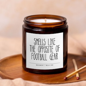 Football Coach Gift, Coach Appreciation Gift, Football Mom Gift, Coach Thank you, Funny Gift for Coach, Football Candle, Football Lover Gift