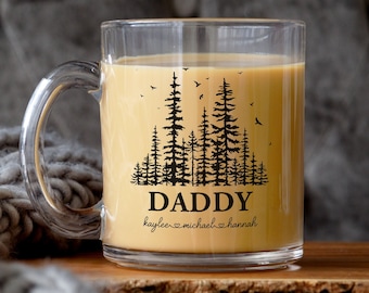 Custom tree Daddy mug, Fathers Day Gift Personalized Kids Names, Gift from Daughter/Son, Gift for Dad's Birthday, Dada Gift, Dad Mug