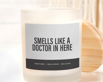 Funny Doctor Graduation Candle, PHD Grad or MD Gift