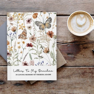 Letters to my Grandma, Grandma Memorial Gift, Loss of Grandma, Grief Journal, Loss of Great Grandmother, Grandma Sympathy Gift, In Memory of