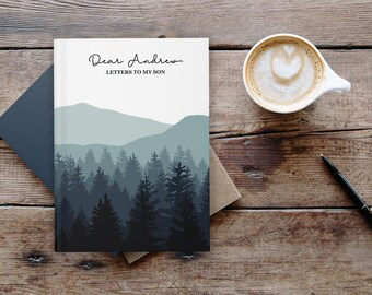 Letters to my Son Journal, Personalized Journal, Custom Name Notebook, Father Son Gift, Mothers Day Gift, Gift for Son, Pregnancy Journal