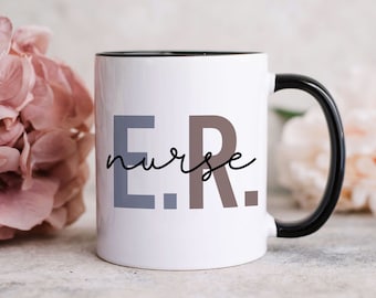 Gift for Nurse, ER Nurse Mug, Emergency Nurse Gift, ER Nurse Gift, Nurse Life Mug, Trauma Nurse Gift, Registered Nurse Gift,Nurse Coffee Mug