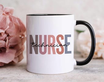 Nurse Technician Colorful Coffee Mug: ER or RN Gift, Emergency Tech Gift
