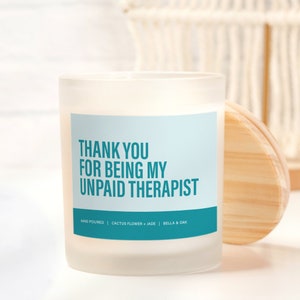 Thank you for being my unpaid therapist, best friend gift, gift for coworker, Sarcastic Gift, Funny Gift, Gift for her, Work bestie gift image 5