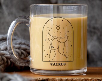 Taurus Birthday Mug, Taurus Zodiac Gift, April Birthday, May Birthday, Horoscope Mug, Astrology Mug, Cute Birthday Gift for Her, Taurus Mug