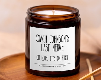 Coach Appreciation Gift, Coach's Last Nerve, Coach Thank you, Funny Gift for Coach, Gym Basketball Softball Hockey Lacrosse Cheer Baseball