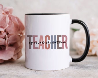Special Education Teacher Mug - Colorful SPED Thank You or Grad Gift