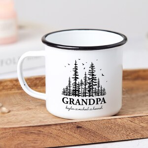 Custom Grandpa Mug with grandkids names, Fathers Day Gift, Papa Birthday gift, Personalized gift for Gramps, Pawpaw mug, Custom Papa mug zdjęcie 6
