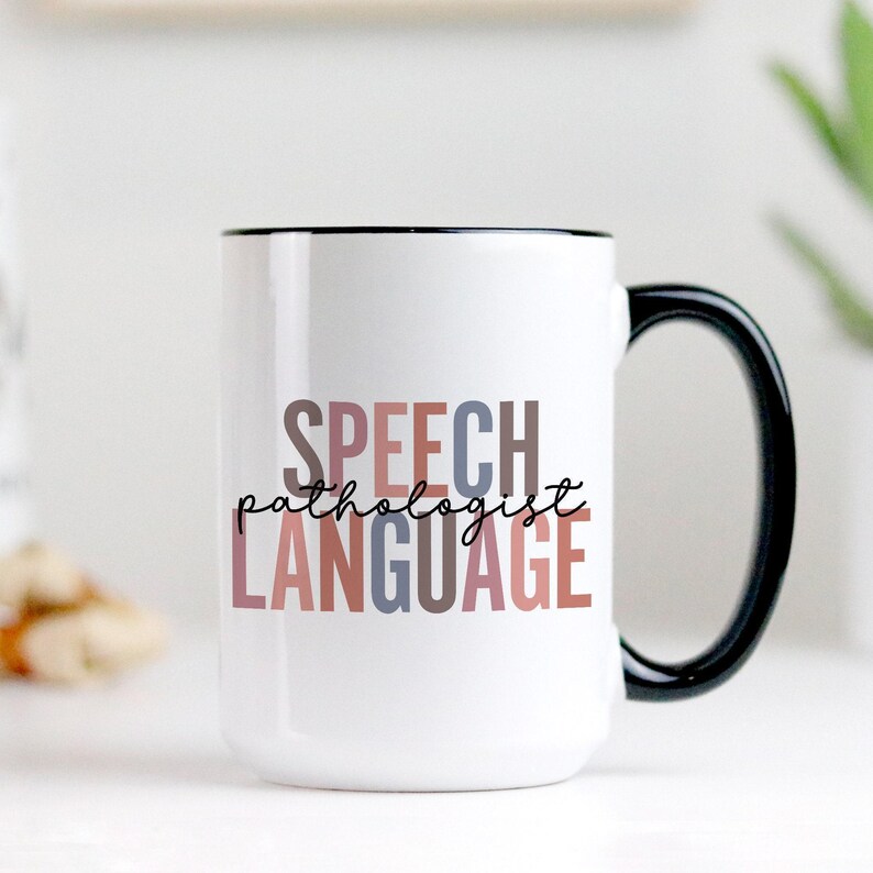 Regalo de terapia del habla, regalo para terapeuta del habla, regalo para logopeda, regalo para patólogo del habla y el lenguaje, regalo para SLP, taza de terapia del habla, taza para terapeuta del habla imagen 3