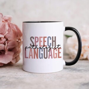 Regalo de terapia del habla, regalo para terapeuta del habla, regalo para logopeda, regalo para patólogo del habla y el lenguaje, regalo para SLP, taza de terapia del habla, taza para terapeuta del habla imagen 1