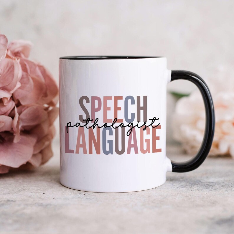 Regalo de terapia del habla, regalo para terapeuta del habla, regalo para logopeda, regalo para patólogo del habla y el lenguaje, regalo para SLP, taza de terapia del habla, taza para terapeuta del habla imagen 1
