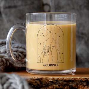 Scorpio Birthday Mug, Scorpio Zodiac Gift, October Birthday, November Birthday, Horoscope Mug,Astrology Mug,Scorpio Gift,Scorpio Mug for her image 1