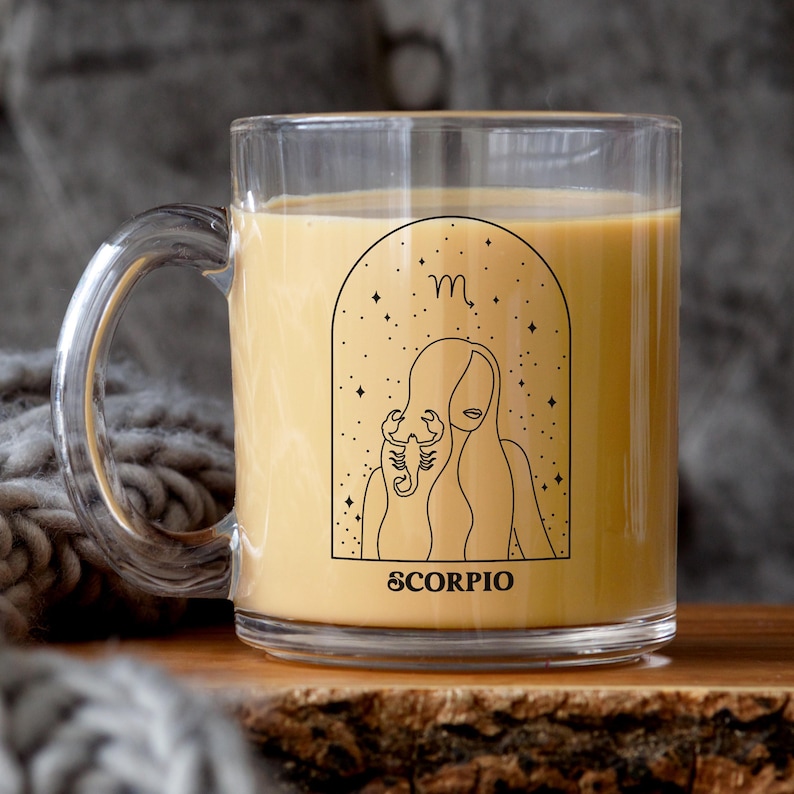 Scorpio Birthday Mug, Scorpio Zodiac Gift, October Birthday, November Birthday, Horoscope Mug,Astrology Mug,Scorpio Gift,Scorpio Mug for her image 1