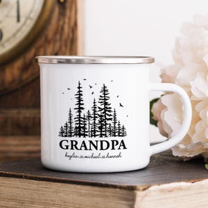 Custom Grandpa Mug with grandkids names, Fathers Day Gift, Papa Birthday gift, Personalized gift for Gramps, Pawpaw mug, Custom Papa mug zdjęcie 4