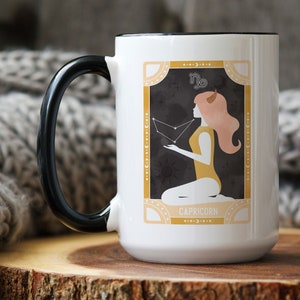 Capricorn Birthday Mug, Capricorn Zodiac Gift, Custom Capricorn Mug, Custom Name Mug, Horoscope Mug, Astrology Mug, Capricorn Gift for her