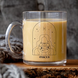 Pisces Birthday Mug, Pisces Zodiac Gift, February Birthday, March Birthday, Horoscope Mug, Astrology Mug, Pisces Gift for her, Pisces Mug