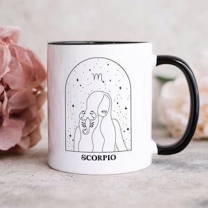 Scorpio Birthday Mug, Scorpio Zodiac Gift, October Birthday, November Birthday, Horoscope Mug,Astrology Mug,Scorpio Gift,Scorpio Mug for her image 6