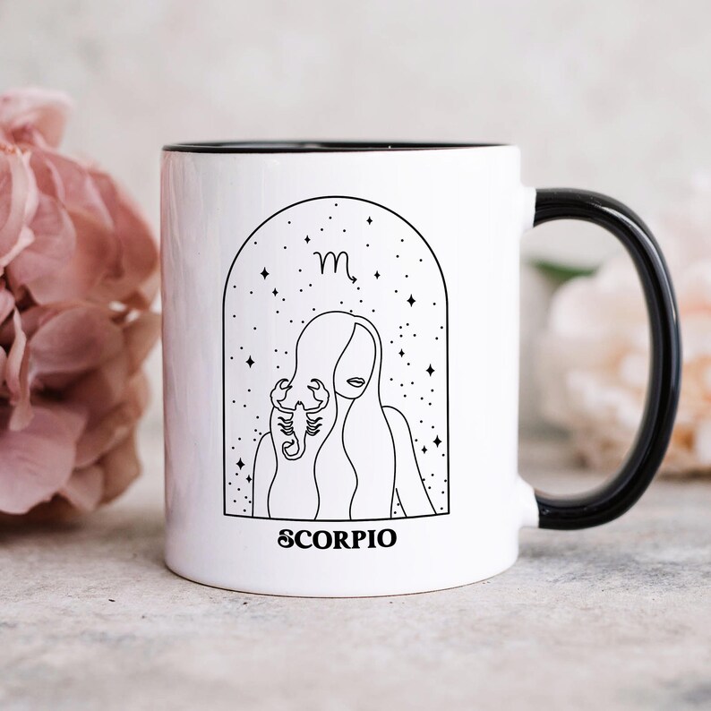 Scorpio Birthday Mug, Scorpio Zodiac Gift, October Birthday, November Birthday, Horoscope Mug,Astrology Mug,Scorpio Gift,Scorpio Mug for her image 6