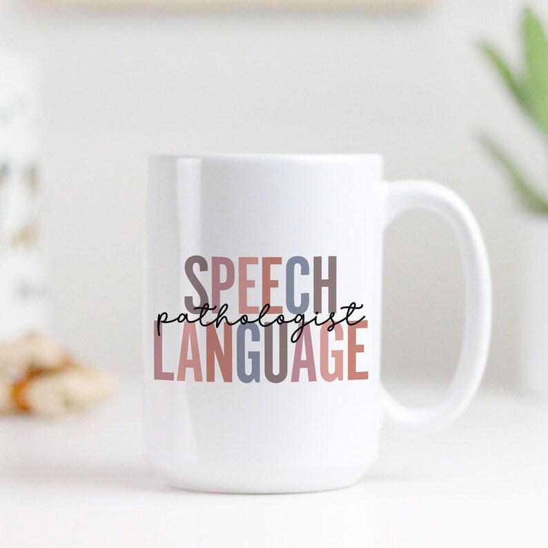 Regalo de terapia del habla, regalo para terapeuta del habla, regalo para logopeda, regalo para patólogo del habla y el lenguaje, regalo para SLP, taza de terapia del habla, taza para terapeuta del habla imagen 4