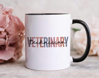 Veterinarian Mug, Colorful Vet Tech Appreciation Gift