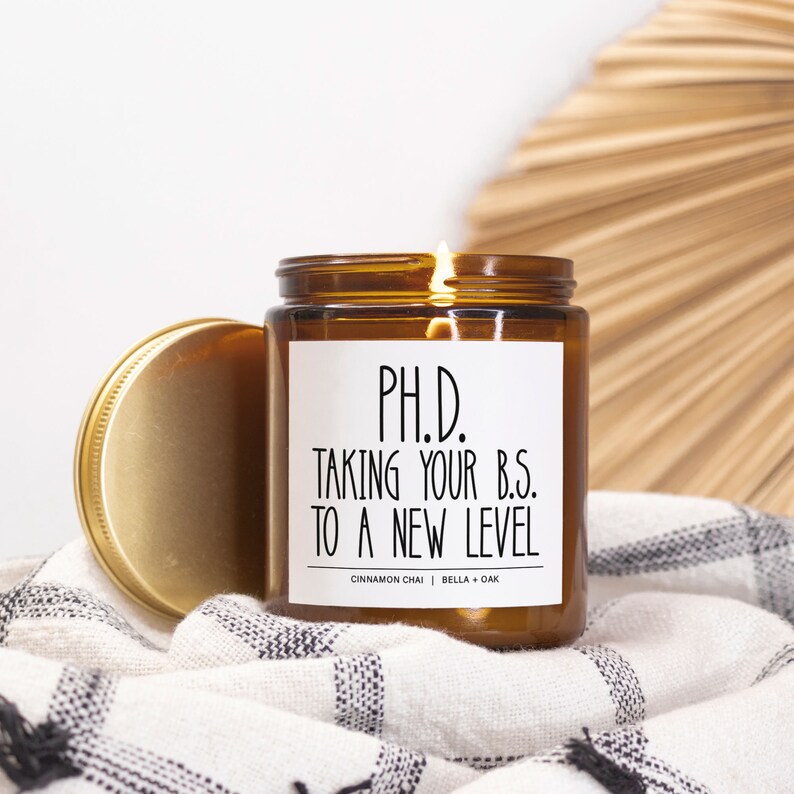 PHD Graduation Gift Candle - Thumbnail 2