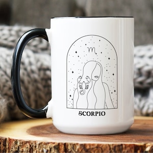 Scorpio Birthday Mug, Scorpio Zodiac Gift, October Birthday, November Birthday, Horoscope Mug,Astrology Mug,Scorpio Gift,Scorpio Mug for her image 3