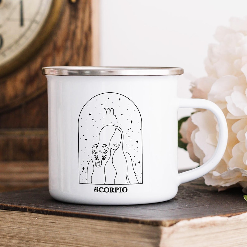 Scorpio Birthday Mug, Scorpio Zodiac Gift, October Birthday, November Birthday, Horoscope Mug,Astrology Mug,Scorpio Gift,Scorpio Mug for her image 4