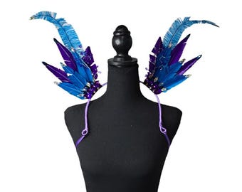 男性用サンバ衣装セット 羽根飾り パレード 羽根 ファンタジー