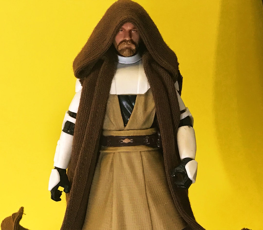 Brown Sleeveless Cloak for 6 Inch Black Series Sneaky Ben Action Figure