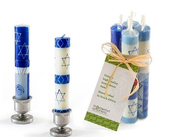 Star of David Shabbat Candles - 4 pack