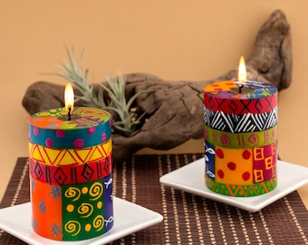 Multi Color Ethnic Candles