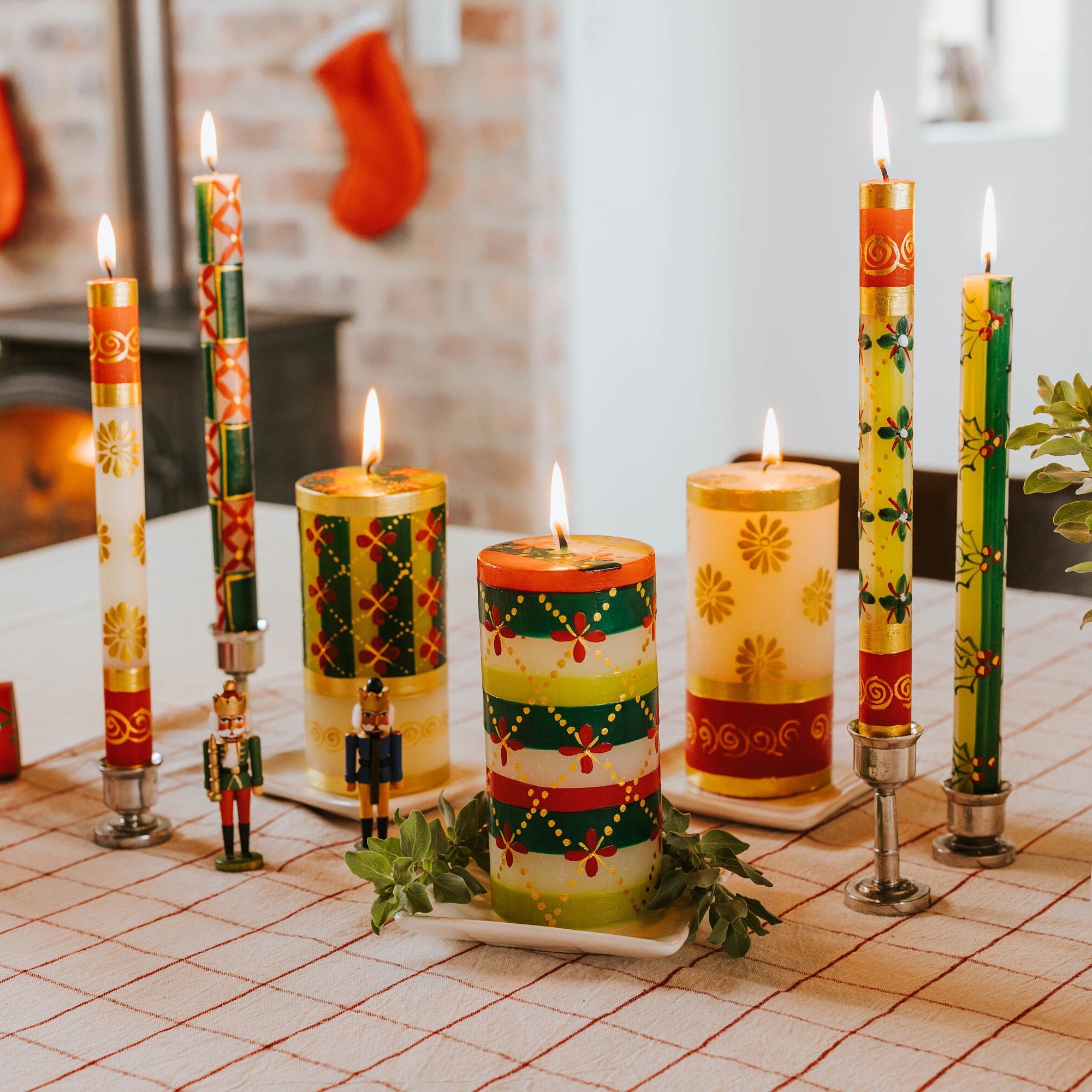 Easy DIY Christmas Candles - The Navage Patch