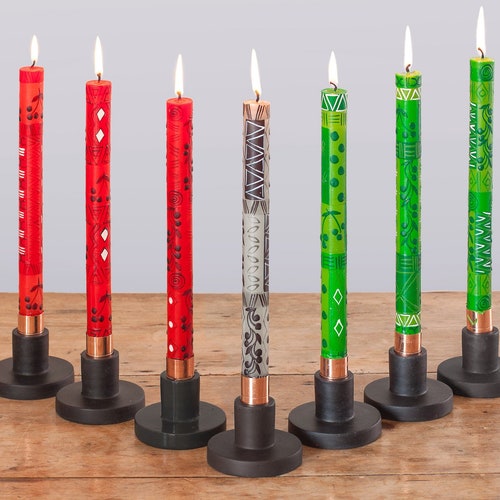 Kwanzaa Taper Candles Etsy