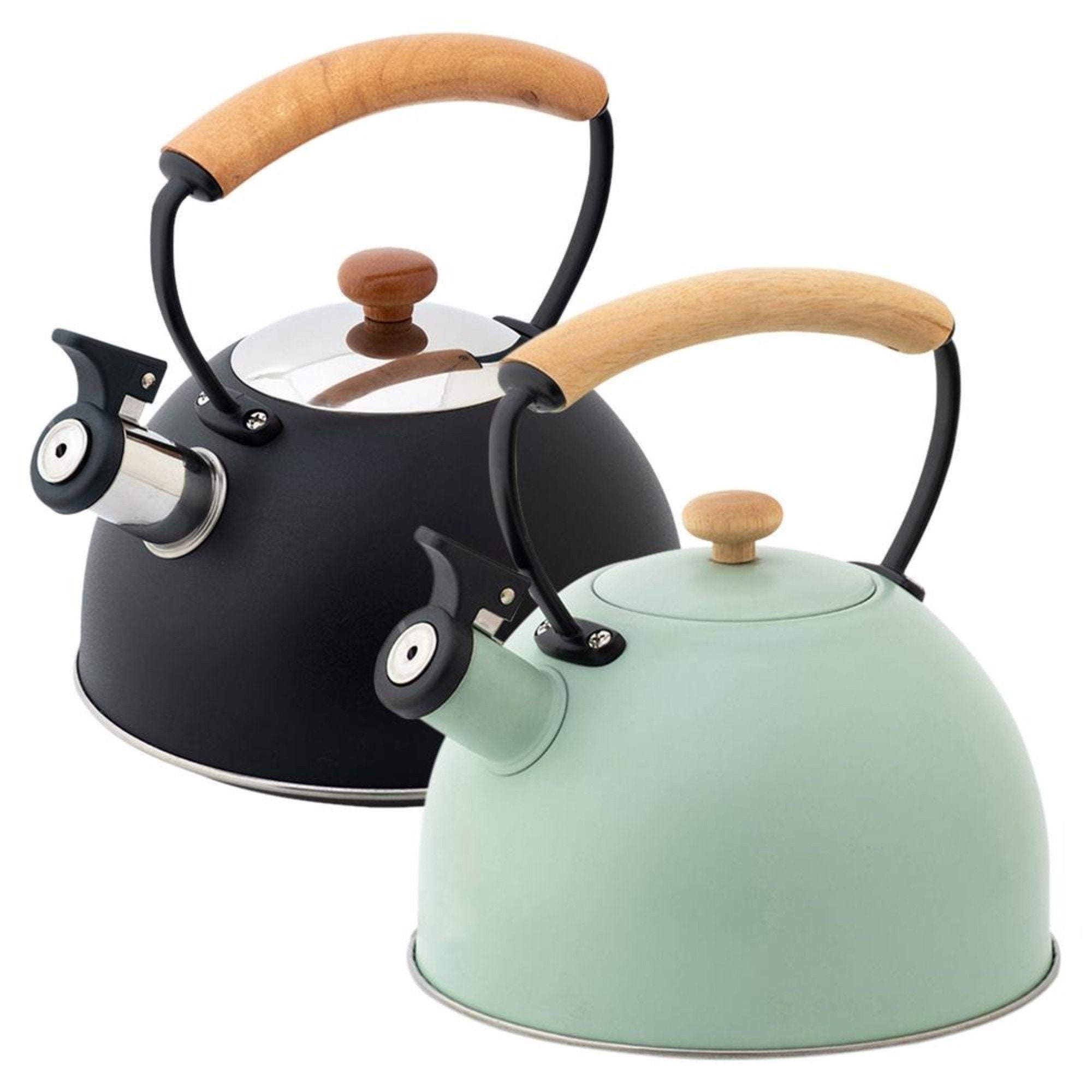 Brushed Stainless Whistling Steel Stove Kettle by Top Tea Etsy